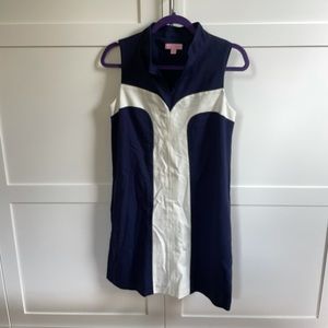 Lilly pulitzer navy and white dress